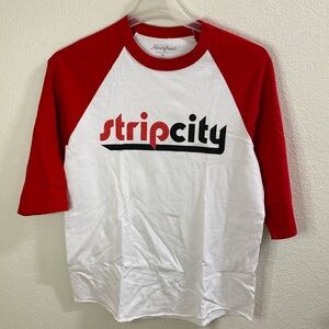 Pacific Northfresh Stripcity Baseball Sleeve Crew neck T Shirt
